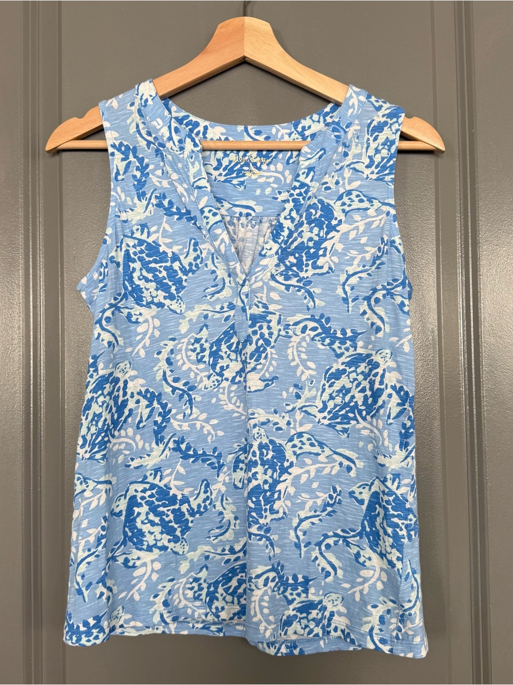 Lilly Pulitzer Turtley Awesome Sleeveless Dev Knit Top Size XS